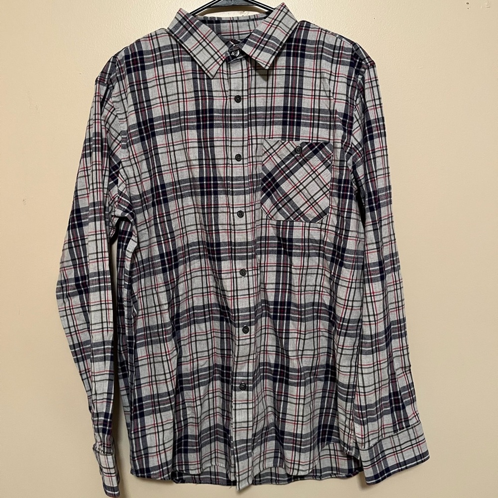 Banana Republic Casual Button Down Men’s Large Standard Fit Plaid